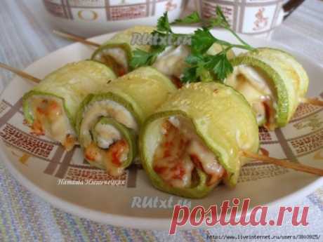 Шедевральные рулетики из кабачков с куриным мясом