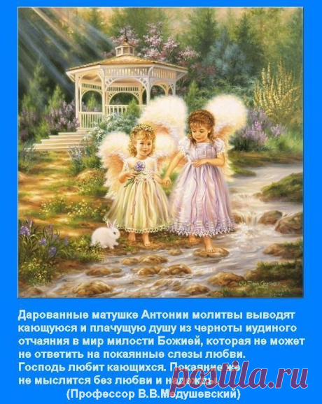 Дарованные матушке Антонии молитвы выводят кающуюся душу из черноты иудиного отчаяния в мир милости Божией...