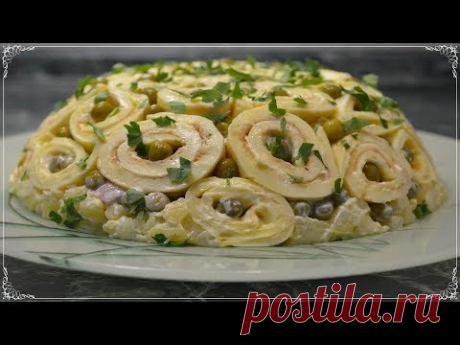 Праздничный вкусный салат «Шарлотка». Попробуйте и удивите своих гостей! [Семейные рецепты]