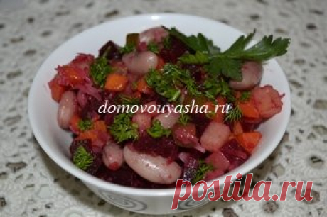 Винегрет. Рецепт с фасолью, квашеной капустой, свеклой, морковью, картофелем | Народные знания от Кравченко Анатолия