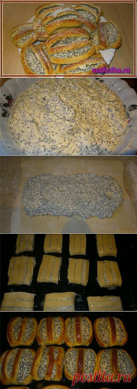 Слоёные булочки с творогом