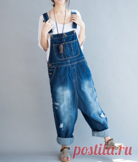 Woman Pants, Long Pants, wide Pants, Women denim Bib Pants, casual Pants 【Fabric】 Cotton 【Color】 Blue 【Size】 Waist 104cm / 41  Hips 118cm / 46  Thigh 73cm / 28  Calf circumference 52cm / 20  Pants long 122cm / 48   Have any questions please contact me and I will be happy to help you.