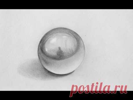 Fantastic Pencil 3D Illusion - Drawing a Sphere - 3D Art