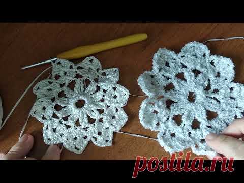 Как связать новогоднюю снежинку?