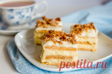 Торт из печенья с заварным кремом