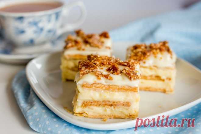 Торт из печенья с заварным кремом