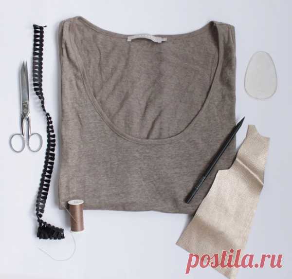Майка с погонами (DIY) / Декор / Модный сайт о стильной переделке одежды и интерьера