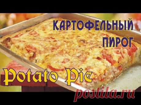 Мясной пирог с картофельным тестом / Potato dough meat pie ♡ English subtitles