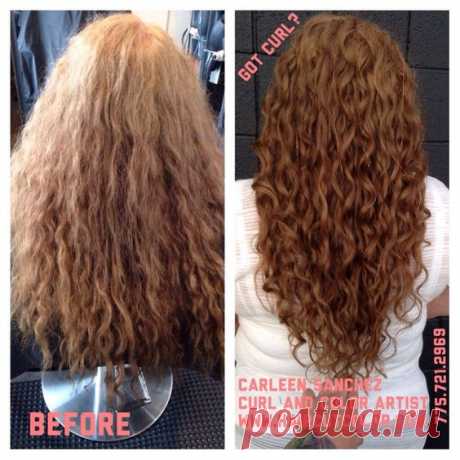 (111) Pinterest - Hair Cut & Color Design by Carleen Sanchez - Reno, NV, United States. Before and after of Carleen Sanchez Curly hair artis | Hair, Nails & Eyes