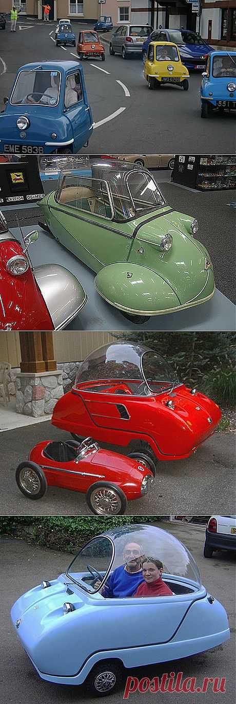 История маленьких автомобилей | Авто у Алекса               2 -   1954 год - Mivalino,совсем малюсенький автомобильчик - разработан итальянской компанией Mi-Val на базе мотоцикла Messerschmitt KR-175 , 3 - Brutsch Mopetta -1958