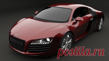 Audi R8 Free 3D Model - .dae .blend .fbx - Free3D