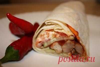 Рецепт шаурмы с курицей