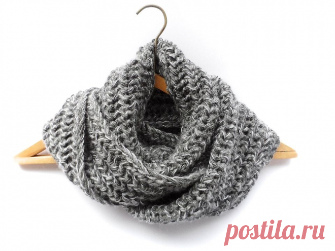 Шарф-снуд Fantasy / KNITLY.com - блог о рукоделии, мастерклассы