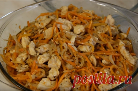 «Хе» с куриным филе и корейской морковью, рецепт с фото — Вкусо.ру