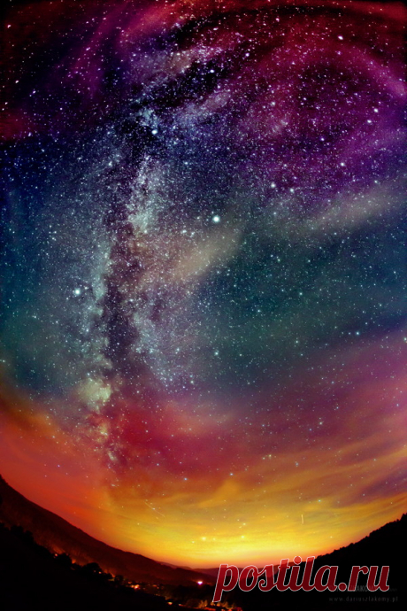 My view of the world â€” space-wallpapers: Colorful Milky Way (phone)...
