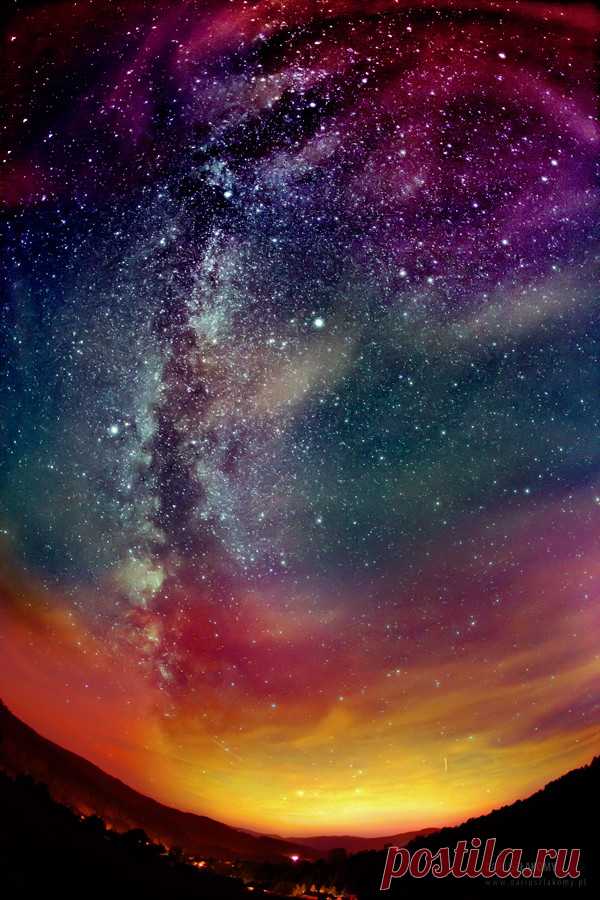 My view of the world â€” space-wallpapers: Colorful Milky Way (phone)...