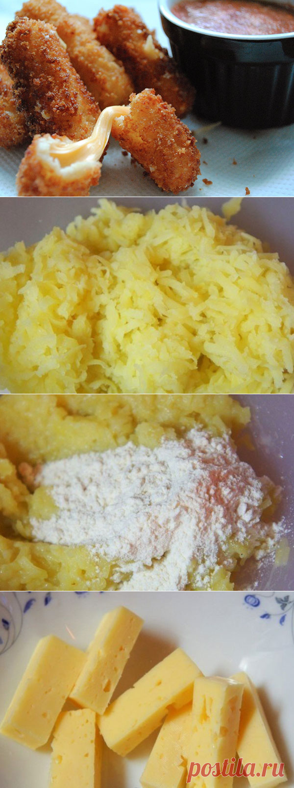 Картофельные палочки с сыром