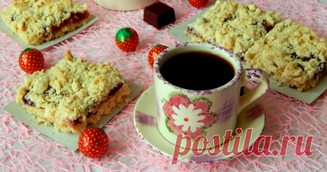 Быстрый пирог без яиц с вареньем к чаю рецепт с фото - 1000.menu