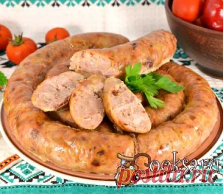 Домашняя мясная колбаса с овсянкой и паприкой фото рецепт приготовления