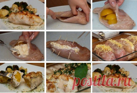 Фаршированные куриные грудки