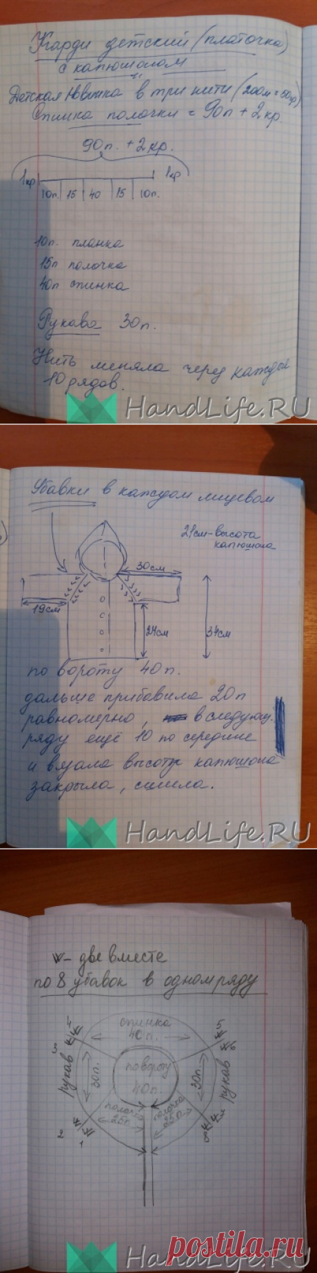 Кардиган для малыша / Вязание