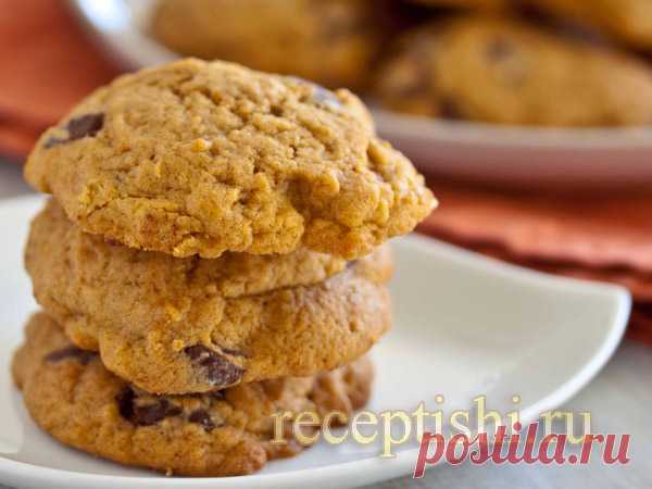 Тыквенное печенье с шоколадом | Кулинарные рецепты с фото