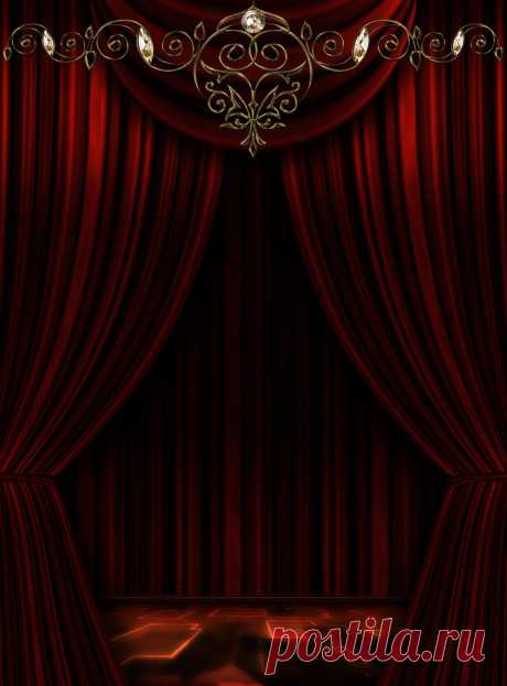 Enjoy today.. - coffeenuts: Red background Theatre scene by...