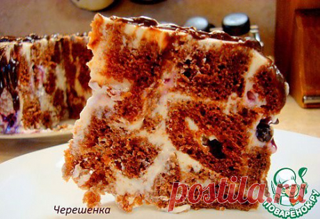 Шоколадный торт с творожно-йогуртовым кремом. Olena731