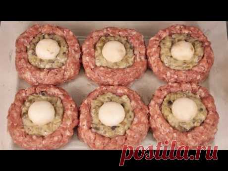 Для самых занятых 31-го! Горячее блюдо на Новый год 2020! Мясные ватрушки с необычной начинкой!