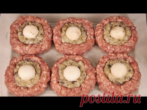 Для самых занятых 31-го! Горячее блюдо на Новый год 2020! Мясные ватрушки с необычной начинкой!
