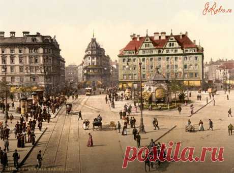 Историческое ядро города. - Остальной мир &gt; Германия &gt; Мюнхен  - ЭтоРетро.ru - старые фото городов