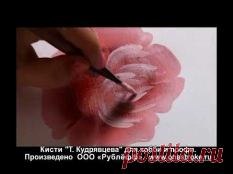 Техника двойного мазка - кисти для хобби Рублефф - 12RB - YouTube