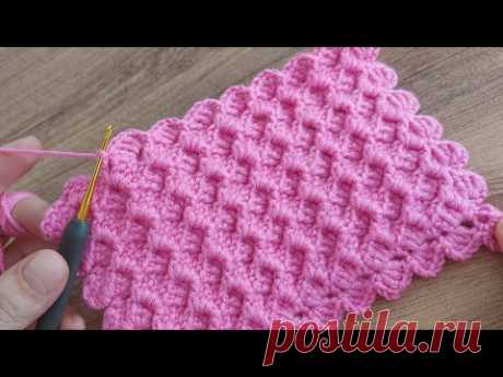 SUPER EASY CROCHET KNITTING.. TIĞ İŞİ YAPIMI KOLAY BATTANİYE YELEK ŞAL ATKI BERE ÖRGÜ MODELİ..