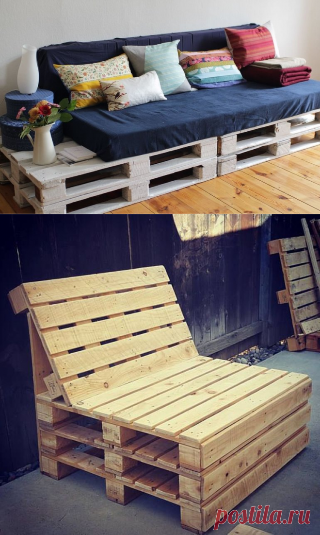 Фантастическая мебель из обычных поддонов: создание разных моделей кровати и дивана