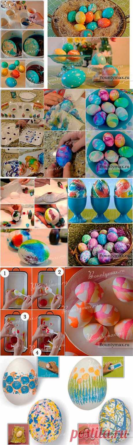 Как красиво и необычно покрасить яйца на пасху