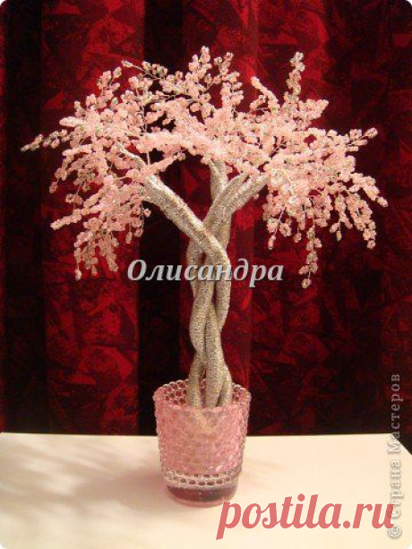 Серебристая сакура. Автор МК Олисандра | Очумелые ручки