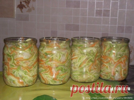 Салат из кабачков по-корейски на зиму - очень вкусный и необычный