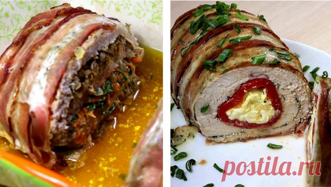 Два мясных рулета с начинкой на новогодний стол 00:00 Слоёный мясной рулет с начинкой из грибов и овощей 08:35 Мясной рулет из индейки с фаршированным перцем рамиро1. Слоёный мясной рулет с начинкой из грибов и овощей. Ингредиенты: Свиная вырезка - 600 гр. Грибы шампиньоны - 400 гр. Морковь - 1 шт. Лук...