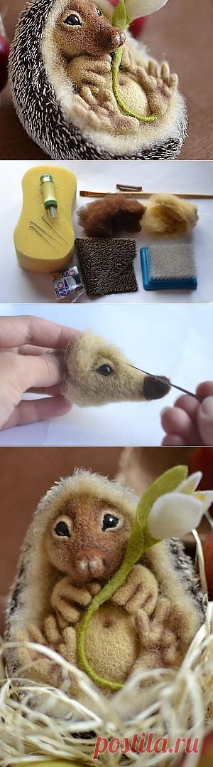Даёшь ежа в каждый дом! МК - Ярмарка Мастеров - ручная работа, handmade