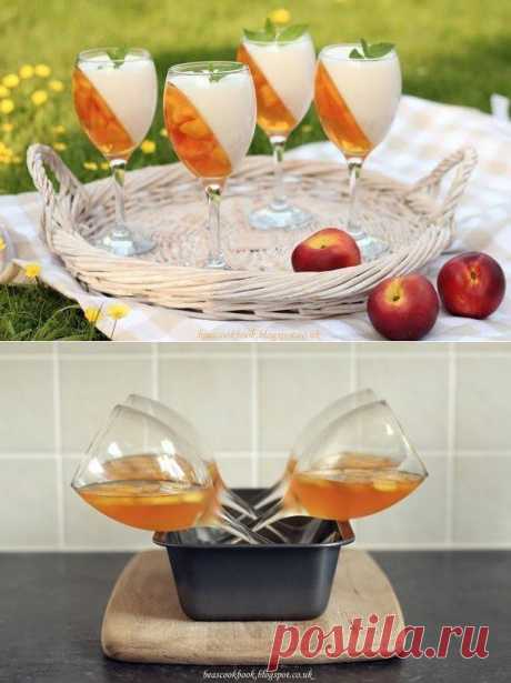 2-хслойное желе с нектарином