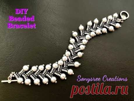 Herringbone Beaded Bracelet || Stunning Bracelet || DIY Beaded Bracelet || Necklace