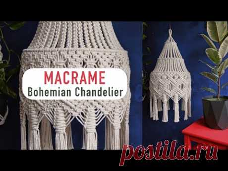 DIY: Tutorial Macrame Bohemian Chandelier