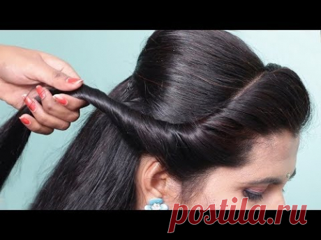 Latest hairstyles for party/Wedding ★ Easy hairstyle for beginners step by step ★ hair style girl