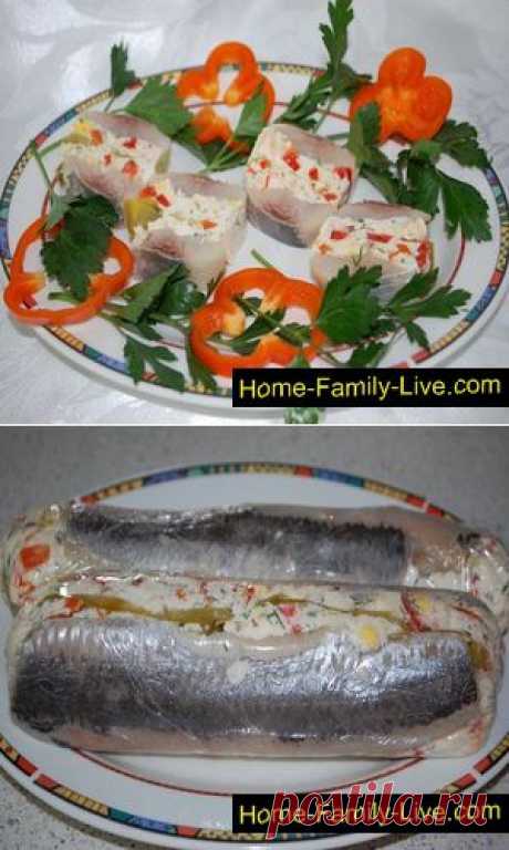 Закуска из сельди - пошаговый фоторецепт закуска