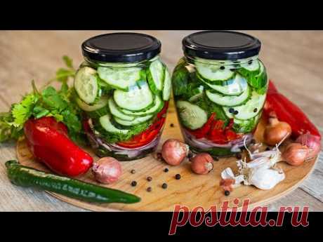 Хрустящие МАРИНОВАННЫЕ ОГУРЦЫ по-быстрому / Quick pickled cucumber recipe