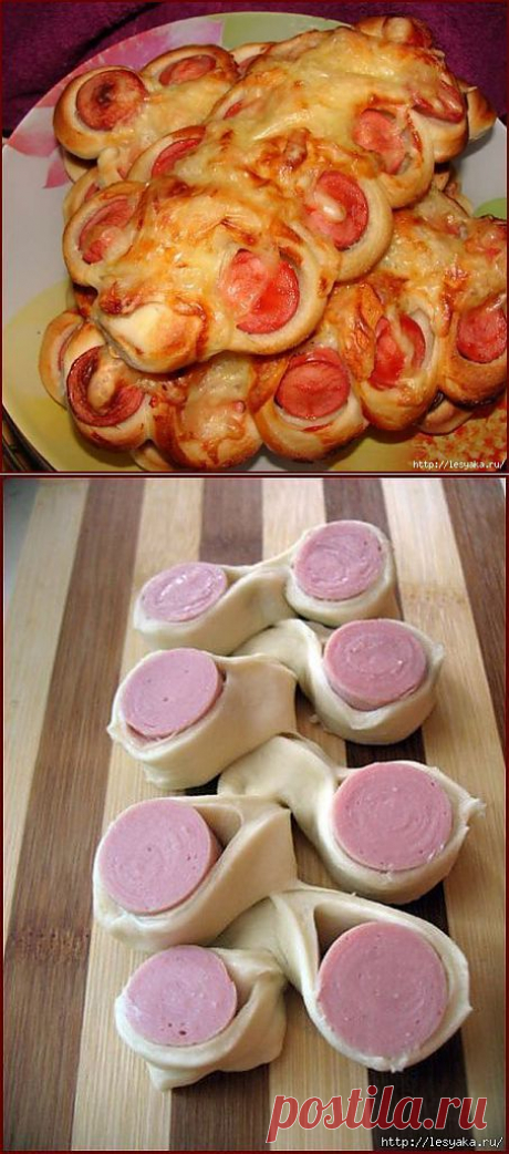 Оригинальная закуска - булочки Гусенички.