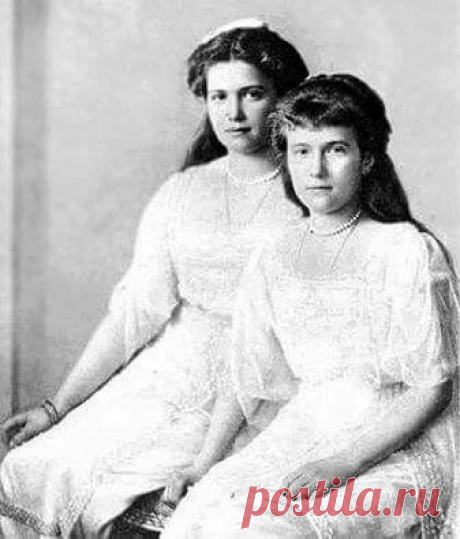 The Grand Duchesses Maria and Anastasia Nikolaevna Romanova of Russia. &quot;AL&quot; /  Источник: ohsoromanov.tumblr.com
  |  Pinterest • Всемирный каталог идей