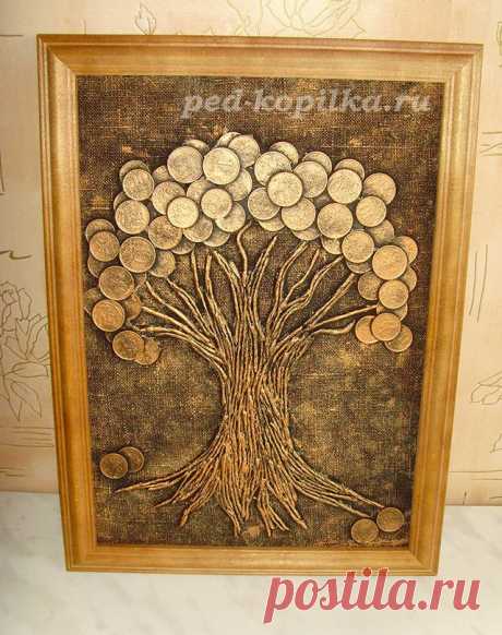 Денежное дерево из монет — Сделай сам, идеи для творчества - DIY Ideas