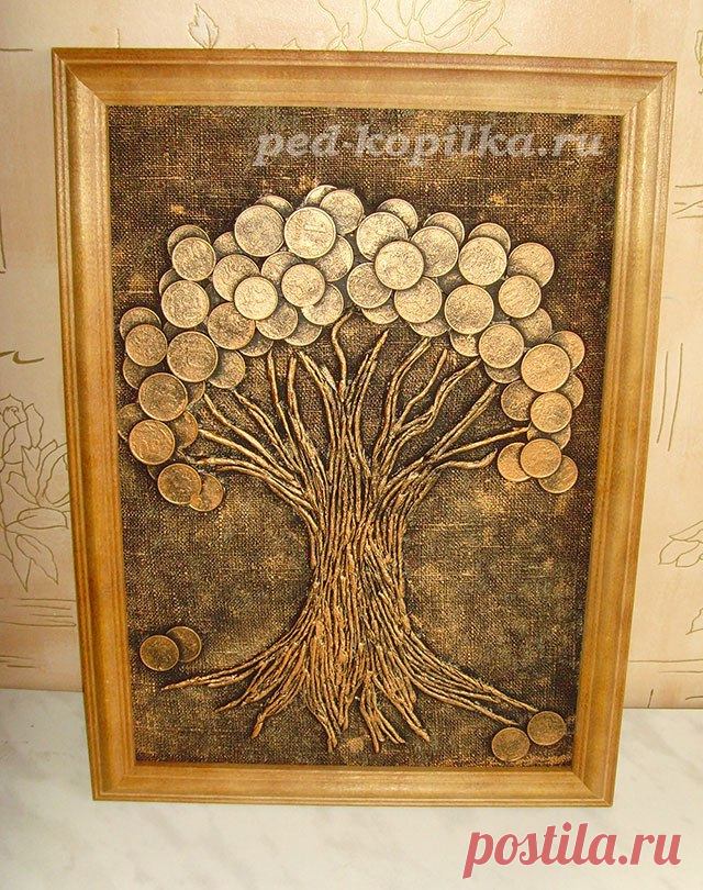 Денежное дерево из монет — Сделай сам, идеи для творчества - DIY Ideas