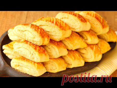 Так ПРОСТО - ПЕЧЕНЬЕ ГАТА на КЕФИРЕ! Просто Сказка! Рецепт гаты.